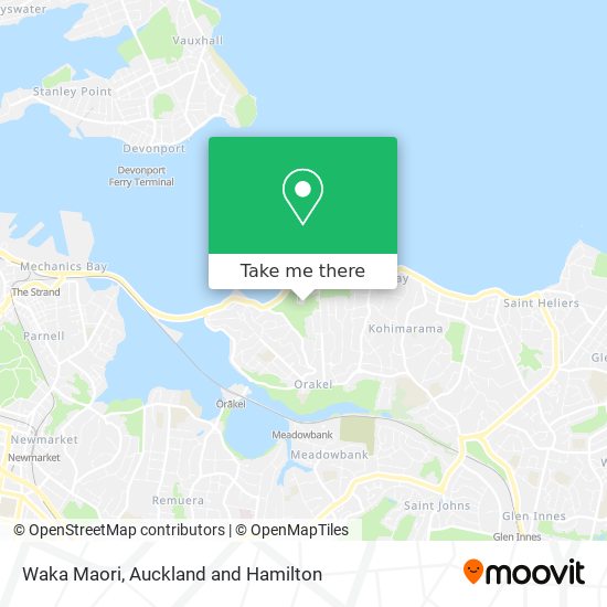 Waka Maori map