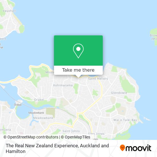 The Real New Zealand Experience map