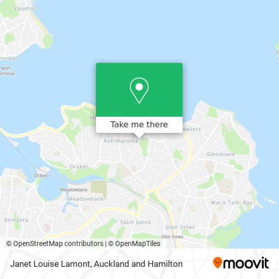 Janet Louise Lamont map