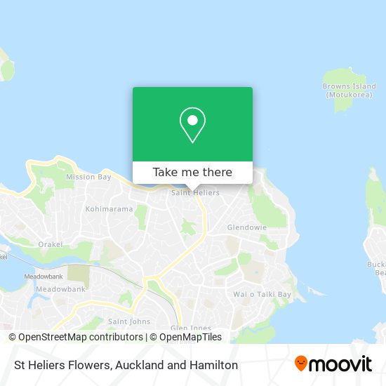 St Heliers Flowers map