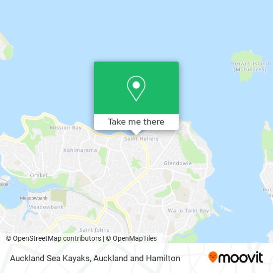 Auckland Sea Kayaks map