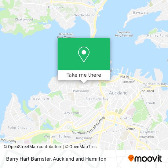 Barry Hart Barrister map