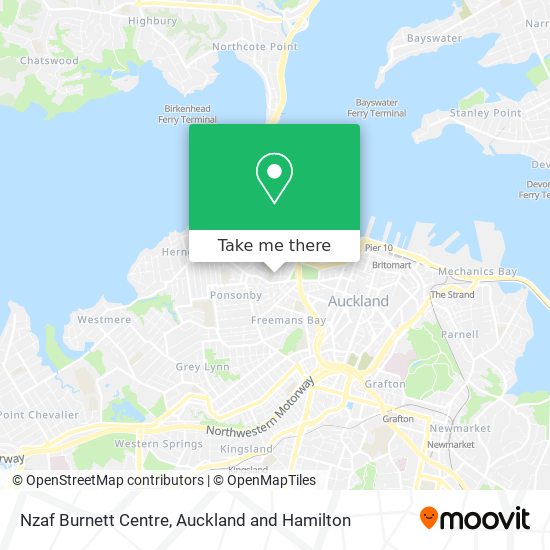 Nzaf Burnett Centre map