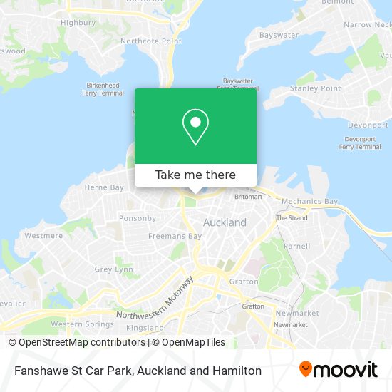 Fanshawe St Car Park map