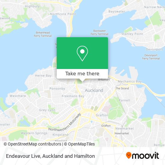 Endeavour Live map