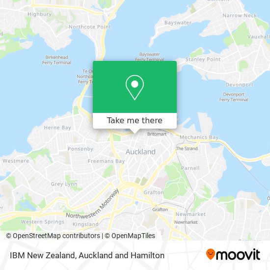 IBM New Zealand map