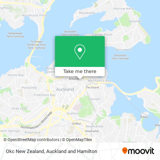 Okc New Zealand map