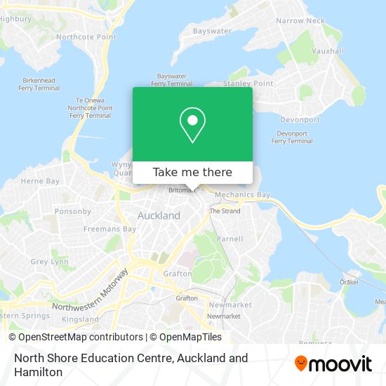 North Shore Education Centre map