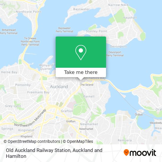 Old Auckland Railway Station map