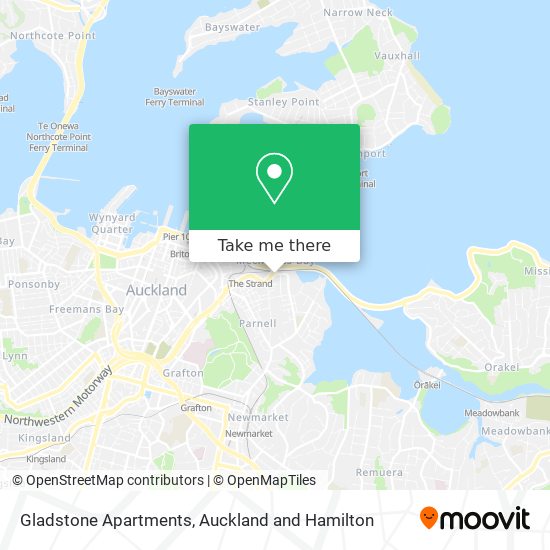 Gladstone Apartments map