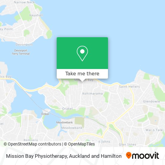 Mission Bay Physiotherapy map