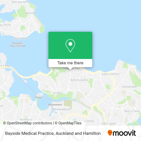 Bayside Medical Practice map