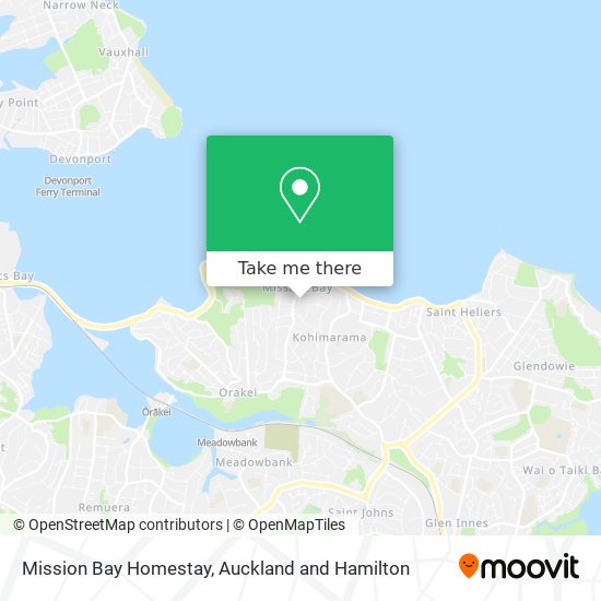 Mission Bay Homestay map