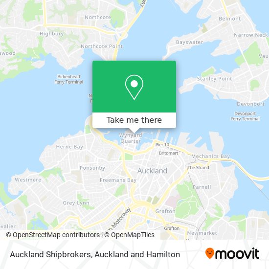 Auckland Shipbrokers map