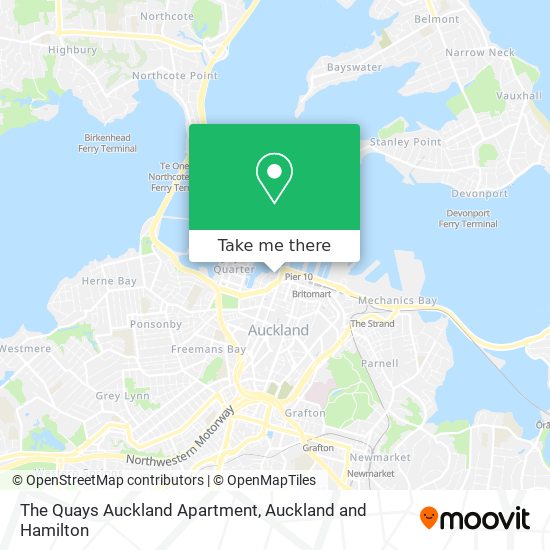 The Quays Auckland Apartment map