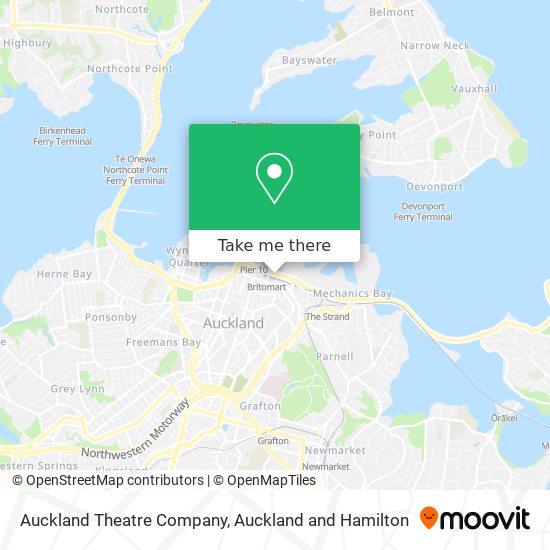 Auckland Theatre Company map