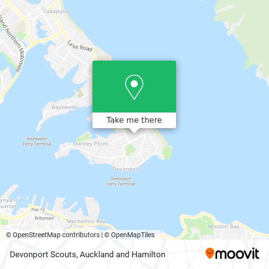 Devonport Scouts map