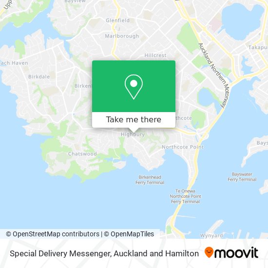 Special Delivery Messenger map