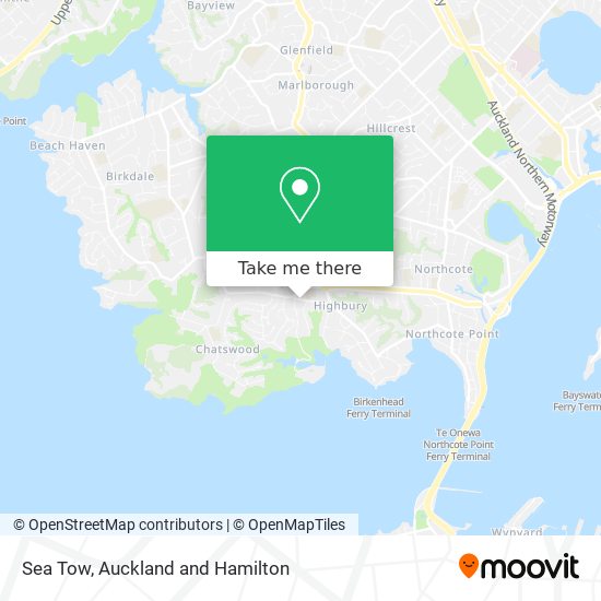 Sea Tow map