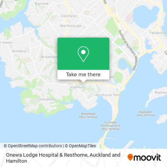 Onewa Lodge Hospital & Resthome map
