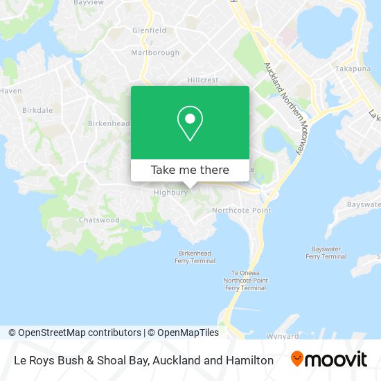 Le Roys Bush & Shoal Bay map