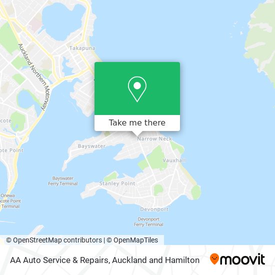 AA Auto Service & Repairs map