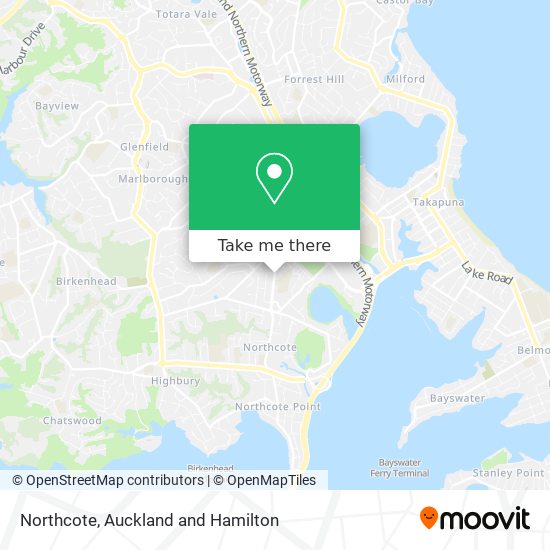 Northcote map