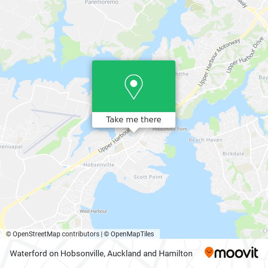 Waterford on Hobsonville map