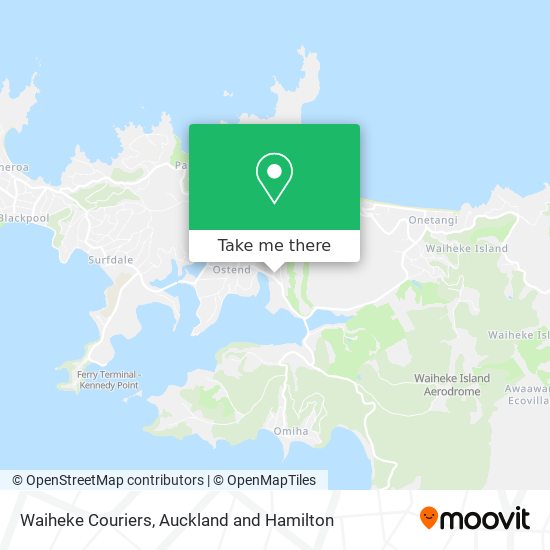 Waiheke Couriers map