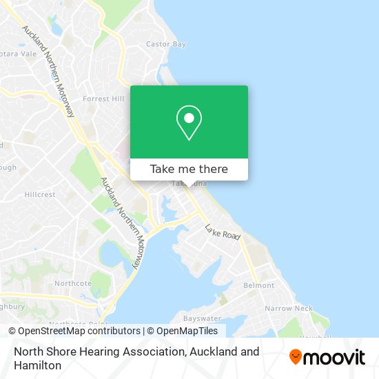 North Shore Hearing Association map
