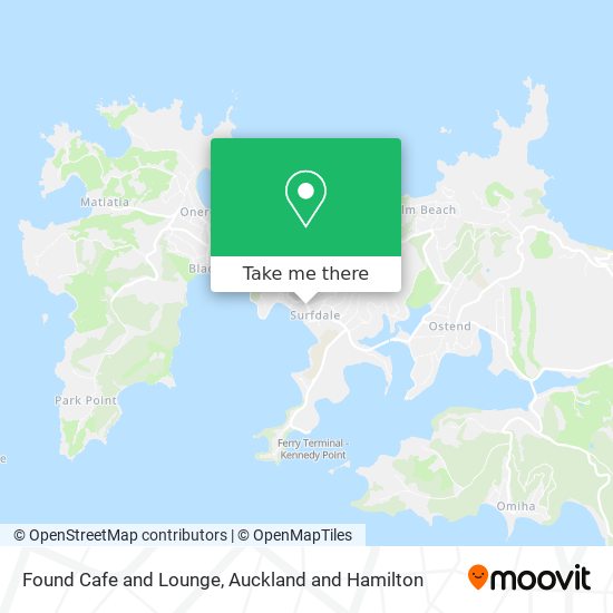 Found Cafe and Lounge map