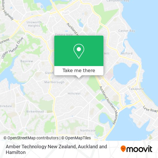 Amber Technology New Zealand map