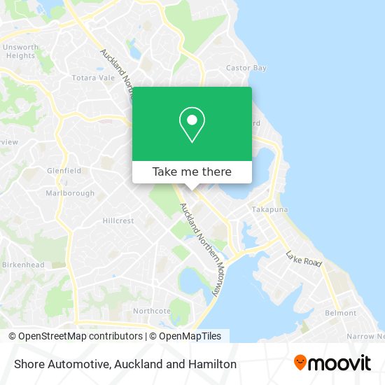 Shore Automotive map