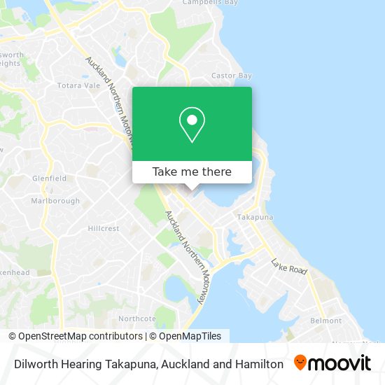 Dilworth Hearing Takapuna地图