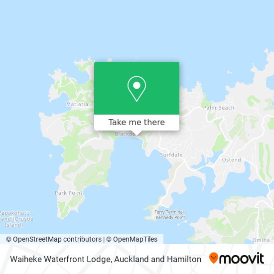 Waiheke Waterfront Lodge地图