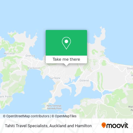 Tahiti Travel Specialists map