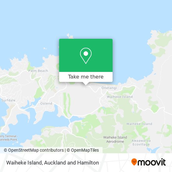 Waiheke Island map