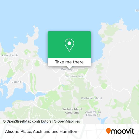 Alison's Place map