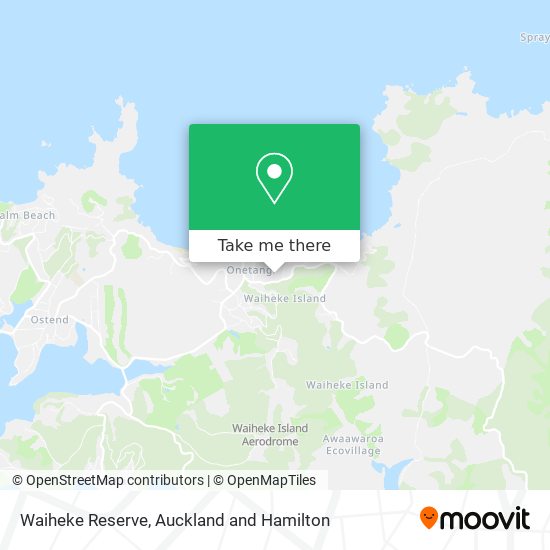 Waiheke Reserve map