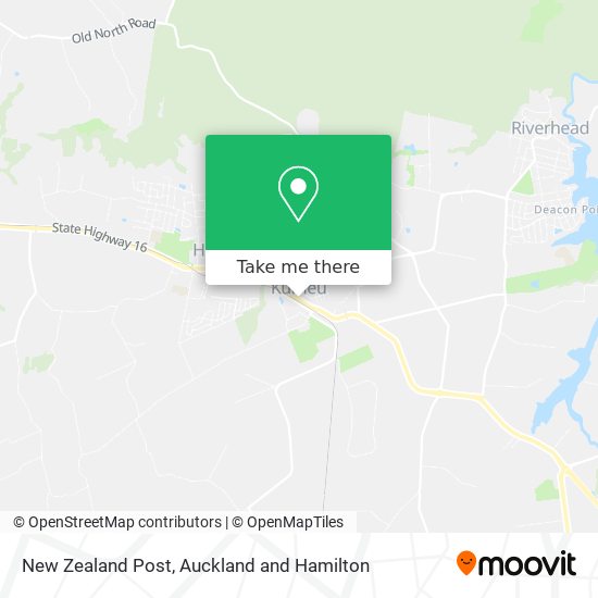 New Zealand Post map