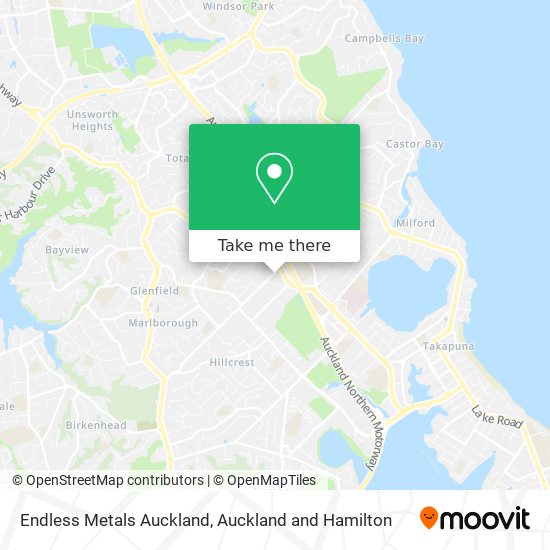 Endless Metals Auckland map
