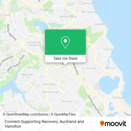 Connect Supporting Recovery map