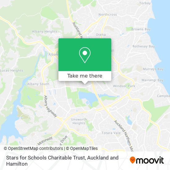 Stars for Schools Charitable Trust map