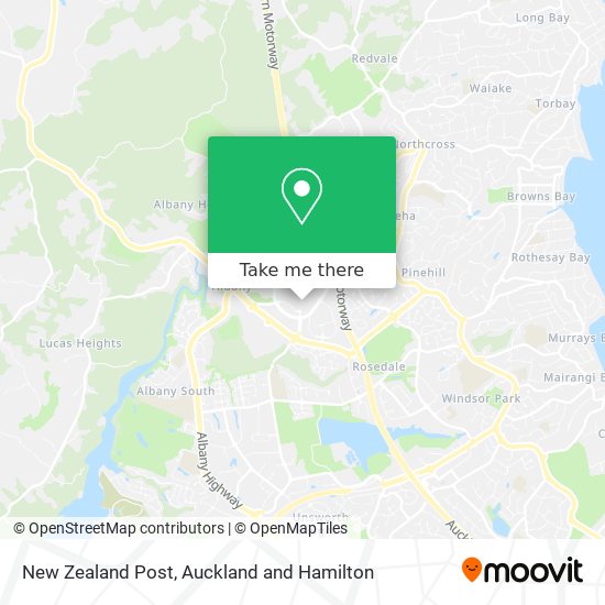 New Zealand Post map