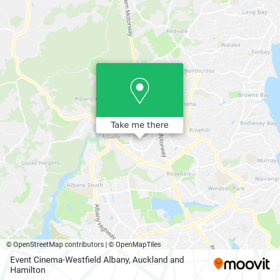 Event Cinema-Westfield Albany map
