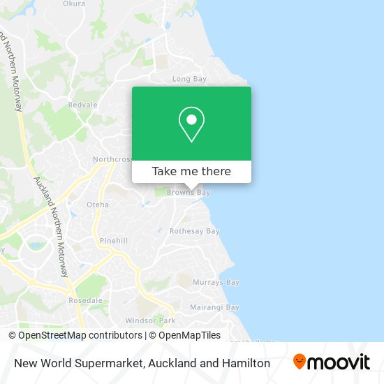 New World Supermarket map