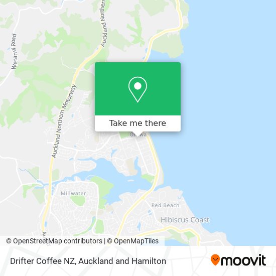 Drifter Coffee NZ map