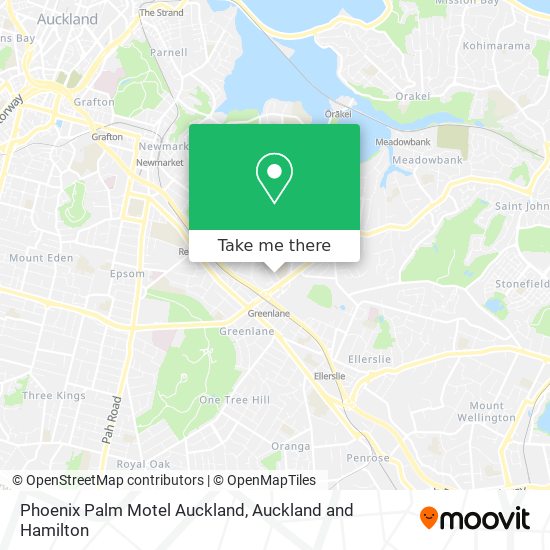 Phoenix Palm Motel Auckland地图