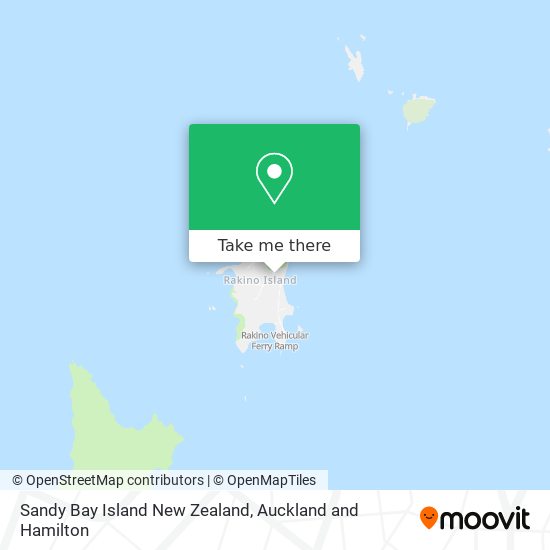 Sandy Bay Island New Zealand map