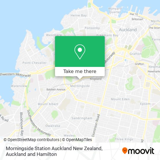 Morningside Station Auckland New Zealand map